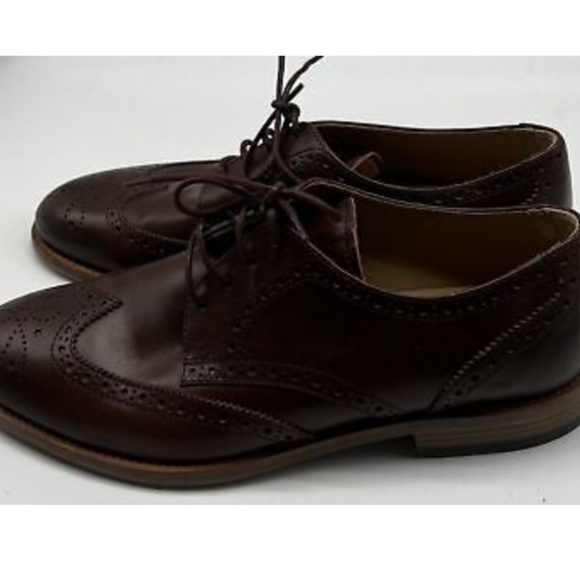 Tod\'s Men\'s Brown Leather Derby Oxford Dress Shoes sz 8